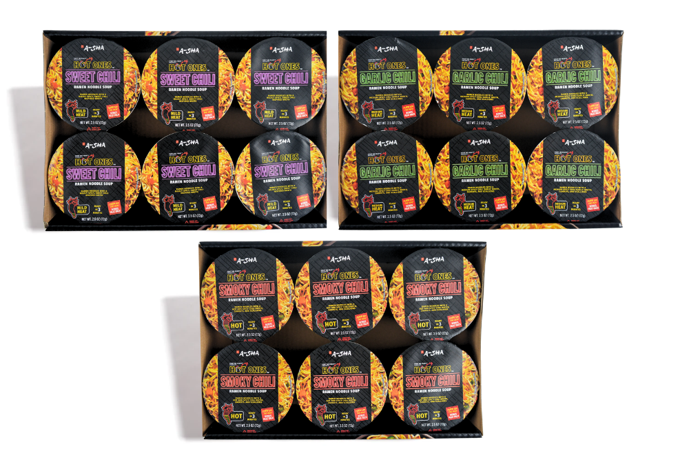 A-Sha x Hot Ones Fiery Feast Pack 18PK - Easy Noodle Night Favorite