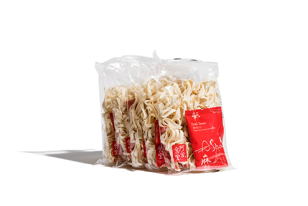 Hakka Wide Noodles - Chili Flavor - Quick Comfort with Big Flavor