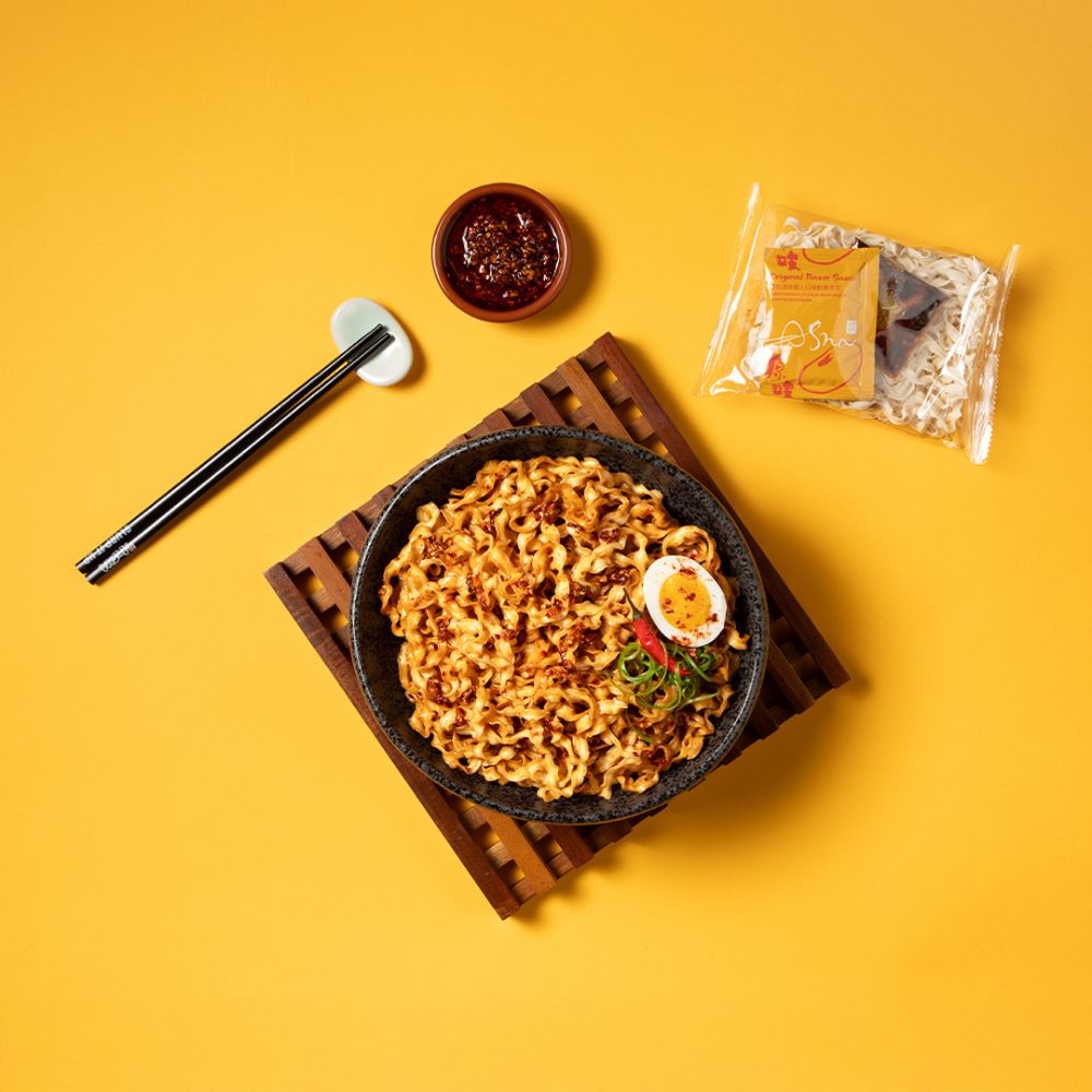 A-Sha Chili Crisp Squiggly Noodle - A Flavorful Meal in Minutes