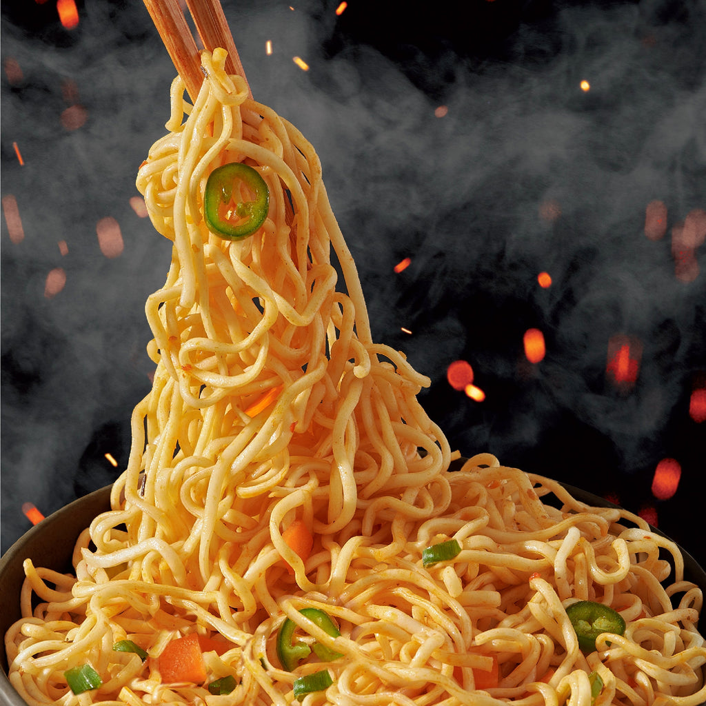 A-Sha x Hot Ones Smoky Chili Noodles - Quick Comfort with Big Flavor