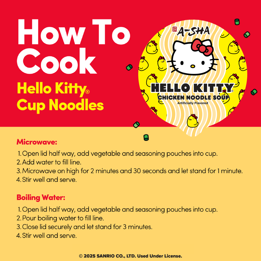Hello Kitty Chicken Noodle Soup - Easy Noodle Night Favorite