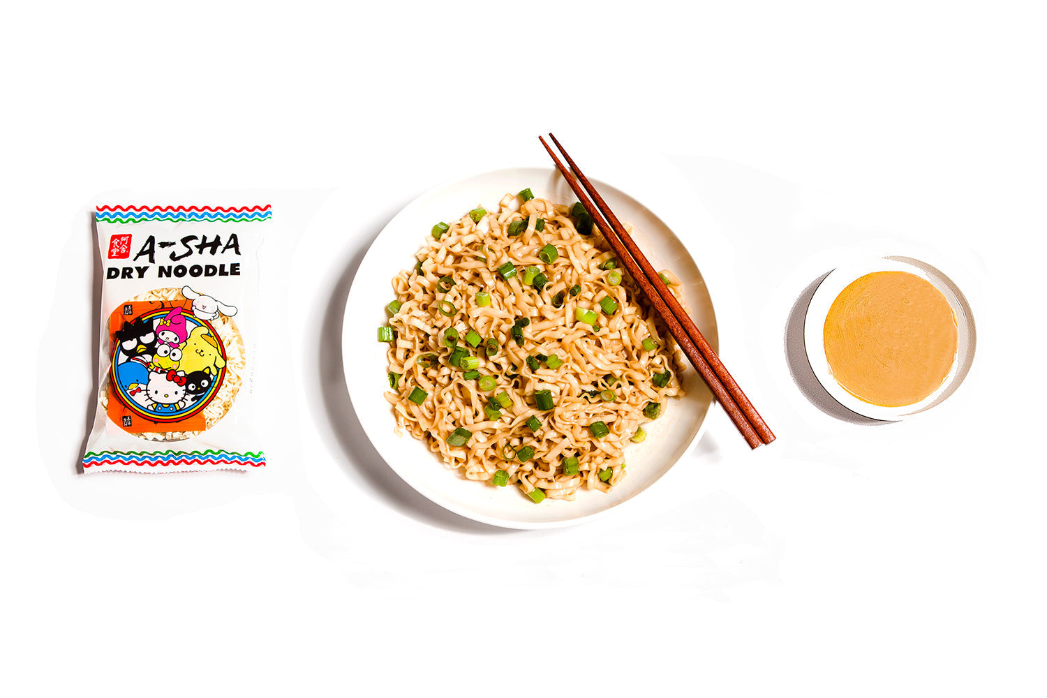 Badtz-Maru Mandarin Noodles with Sesame Boss Sauce - Simple Prep, Satisfying Bite
