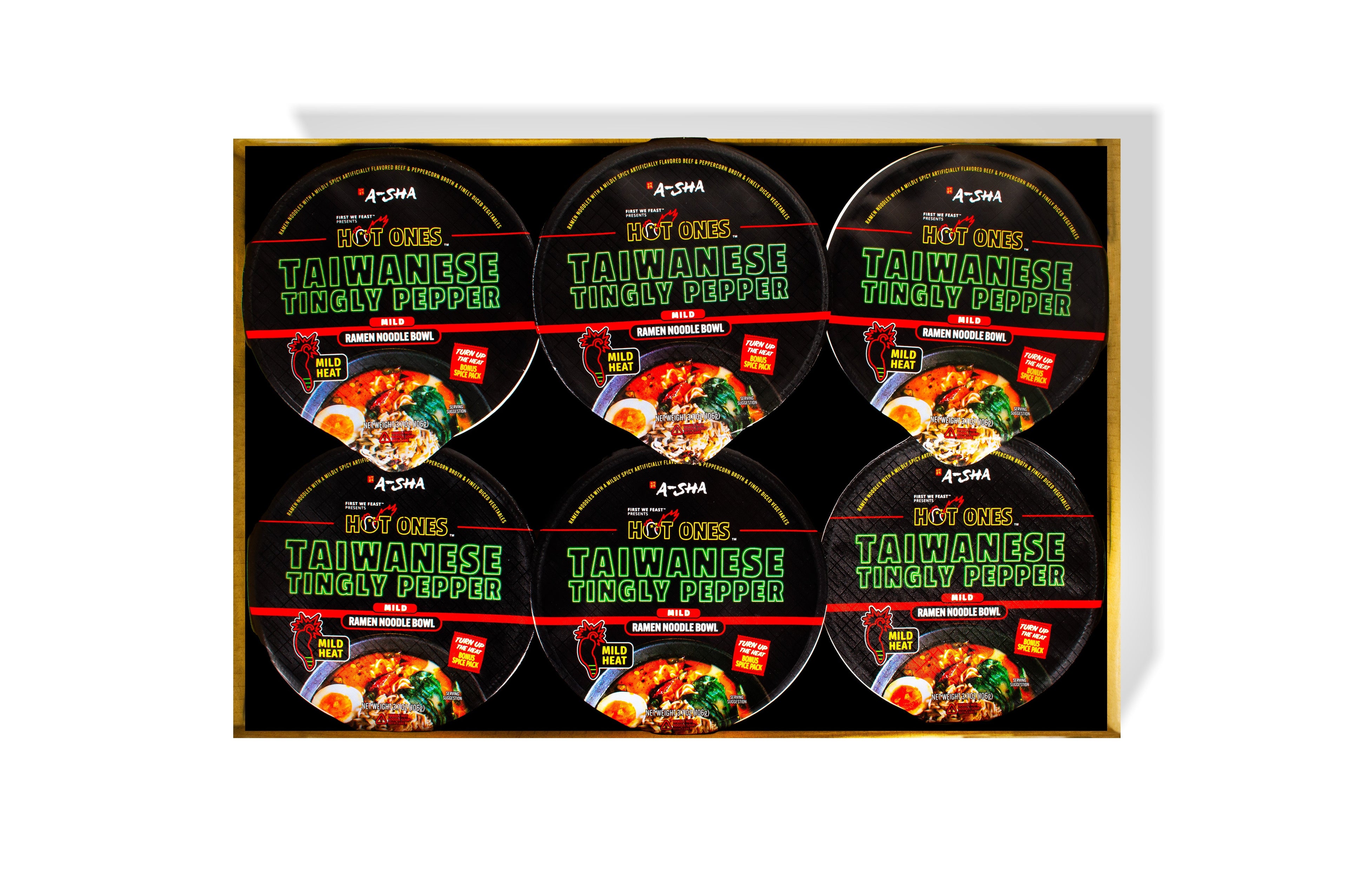 A-Sha x Hot Ones Taiwanese Tingly Pepper Noodles - Bold Taste for Busy Days