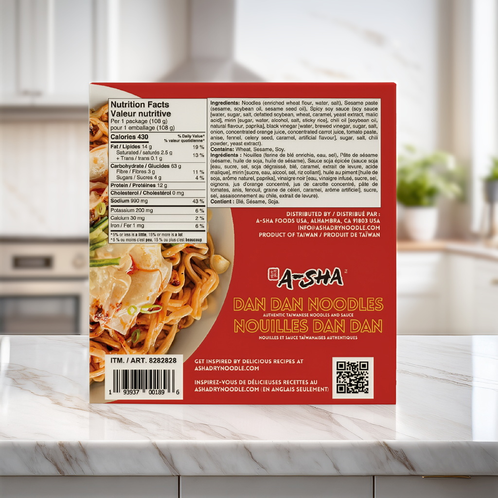 A-Sha Meteor Noodles with Dan Dan Sauce - Bold Taste for Busy Days