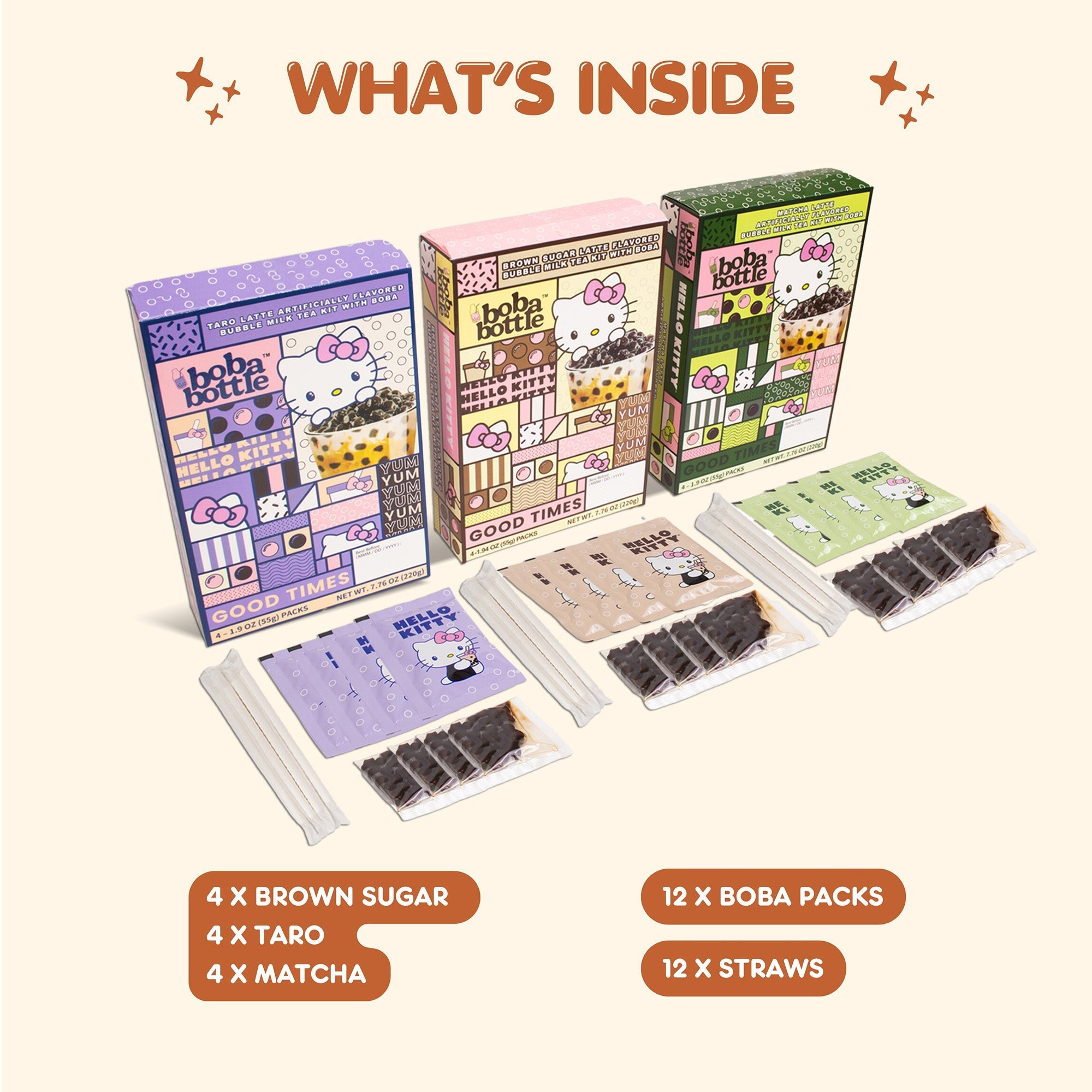 Hello Kitty Boba Kit Bundle - Bold Taste for Busy Days
