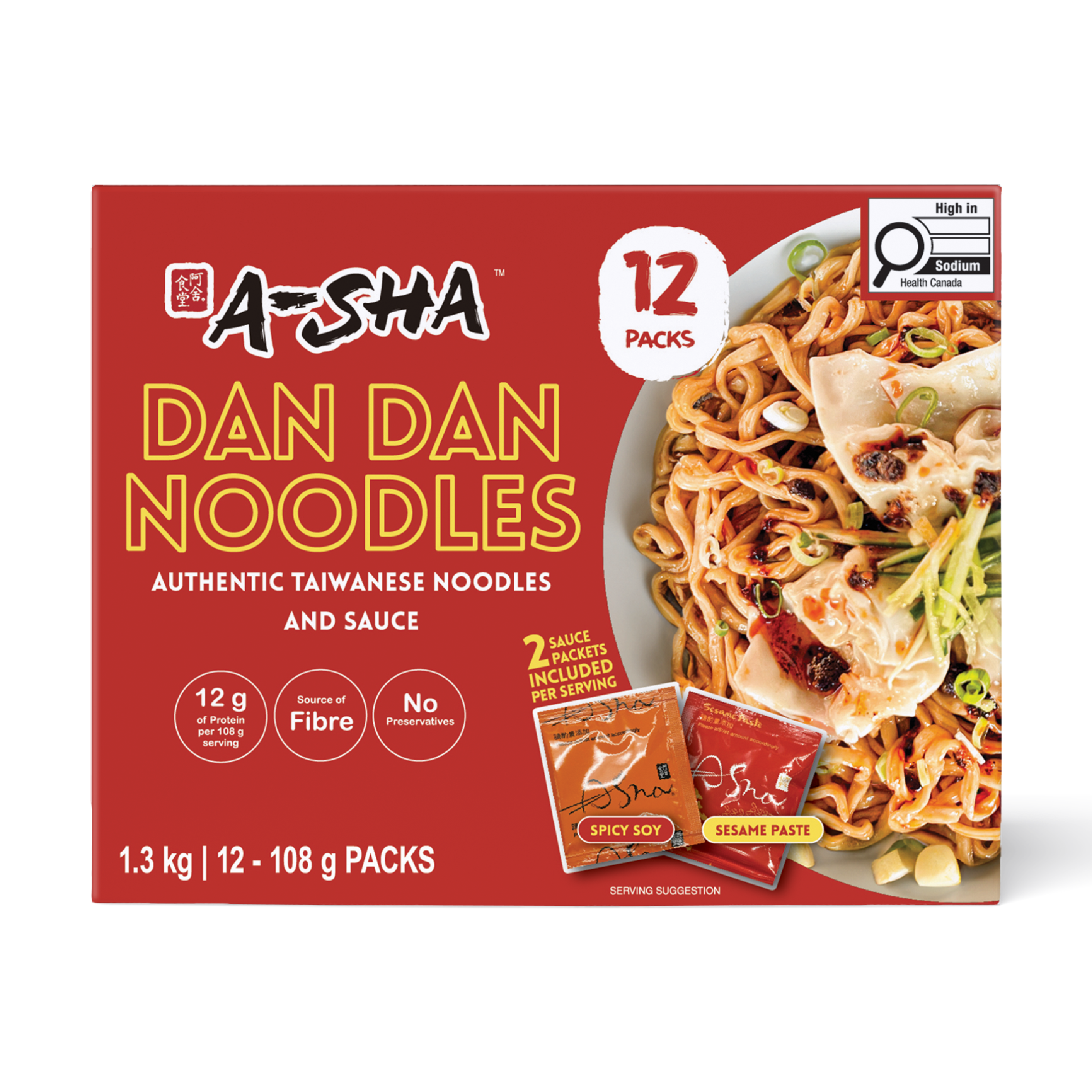 A-Sha Meteor Noodles with Dan Dan Sauce - Bold Taste for Busy Days