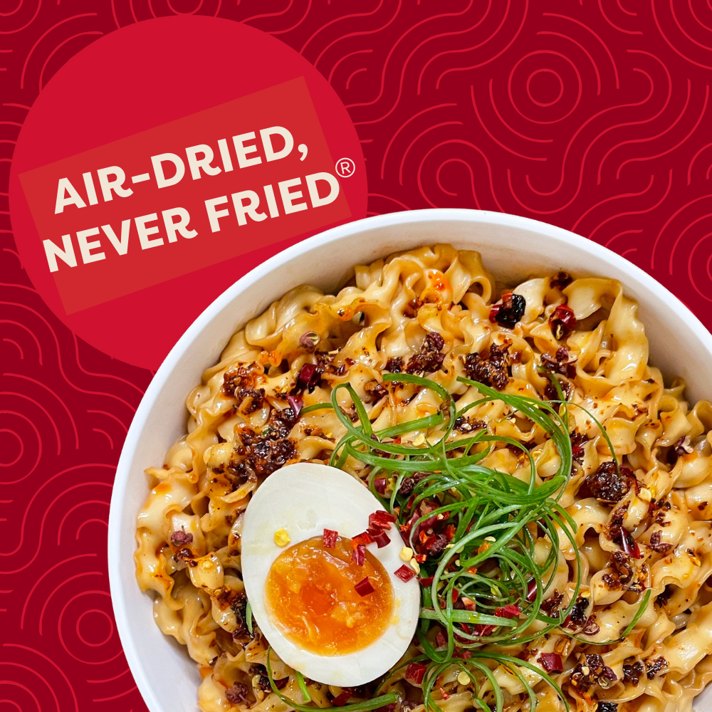 A-Sha Chili Crisp Squiggly Noodle (4-Pack) - Quick Comfort with Big Flavor