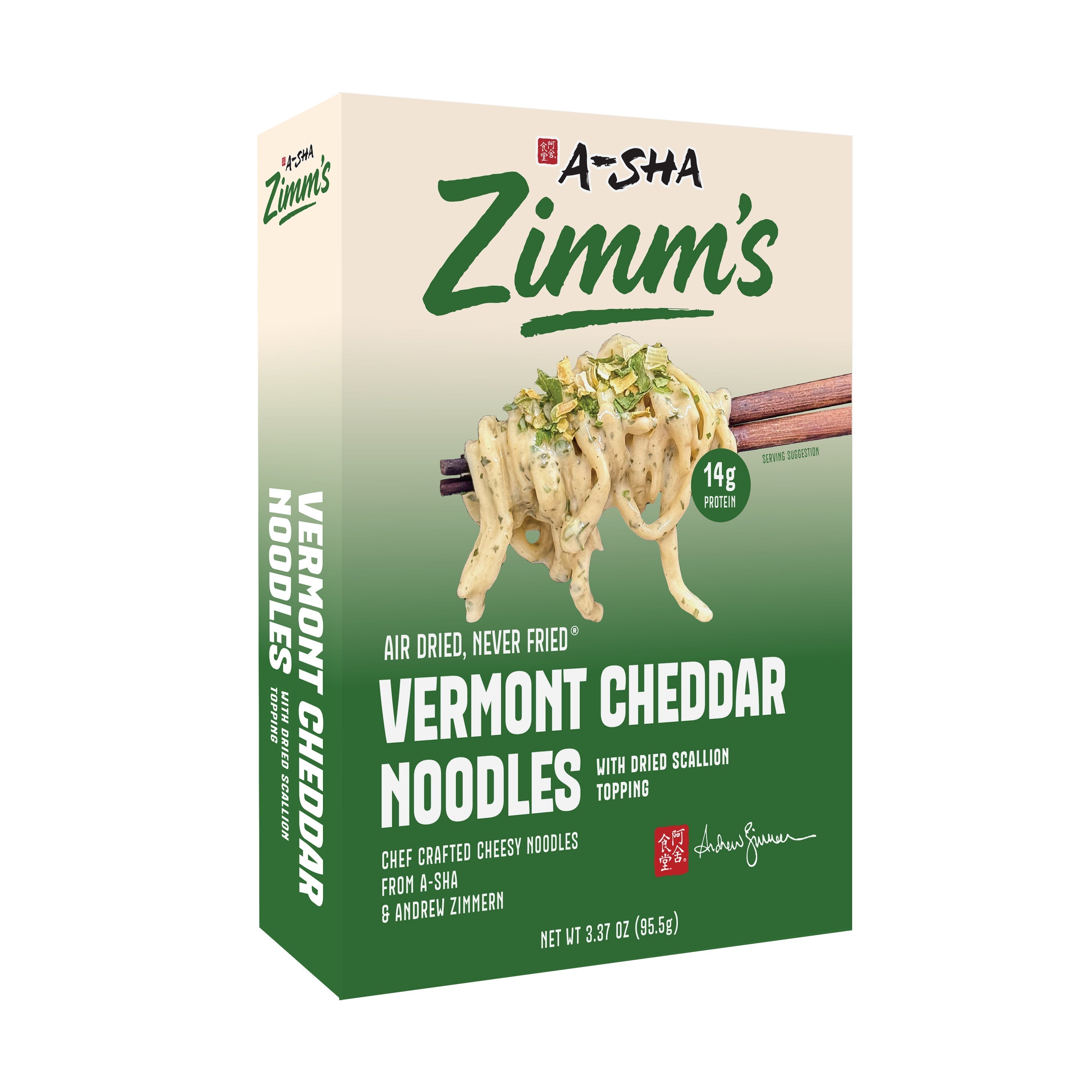 A-Sha Zimm’s Vermont Cheddar Noodles - Pantry-Ready Noodles to Crave