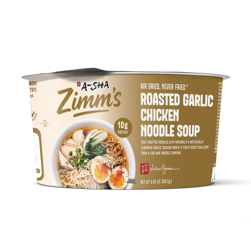 A-Sha Zimm’s Roasted Garlic Chicken Noodle Soup - Easy Noodle Night Favorite