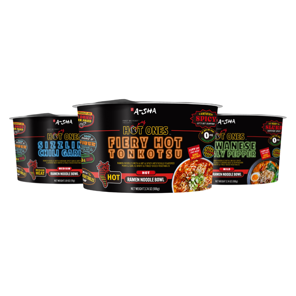 A-Sha x Hot Ones Spicy Lover's Bundle 18PK - Simple Prep, Satisfying Bite
