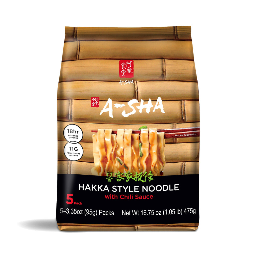 Hakka Wide Noodles - Chili Flavor - Quick Comfort with Big Flavor
