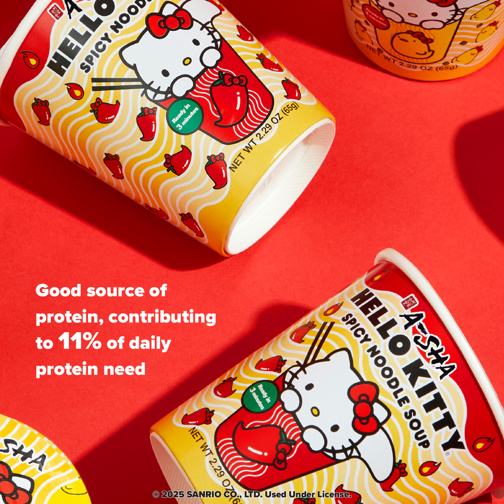 Hello Kitty Spicy Noodle Soup - Simple Prep, Satisfying Bite