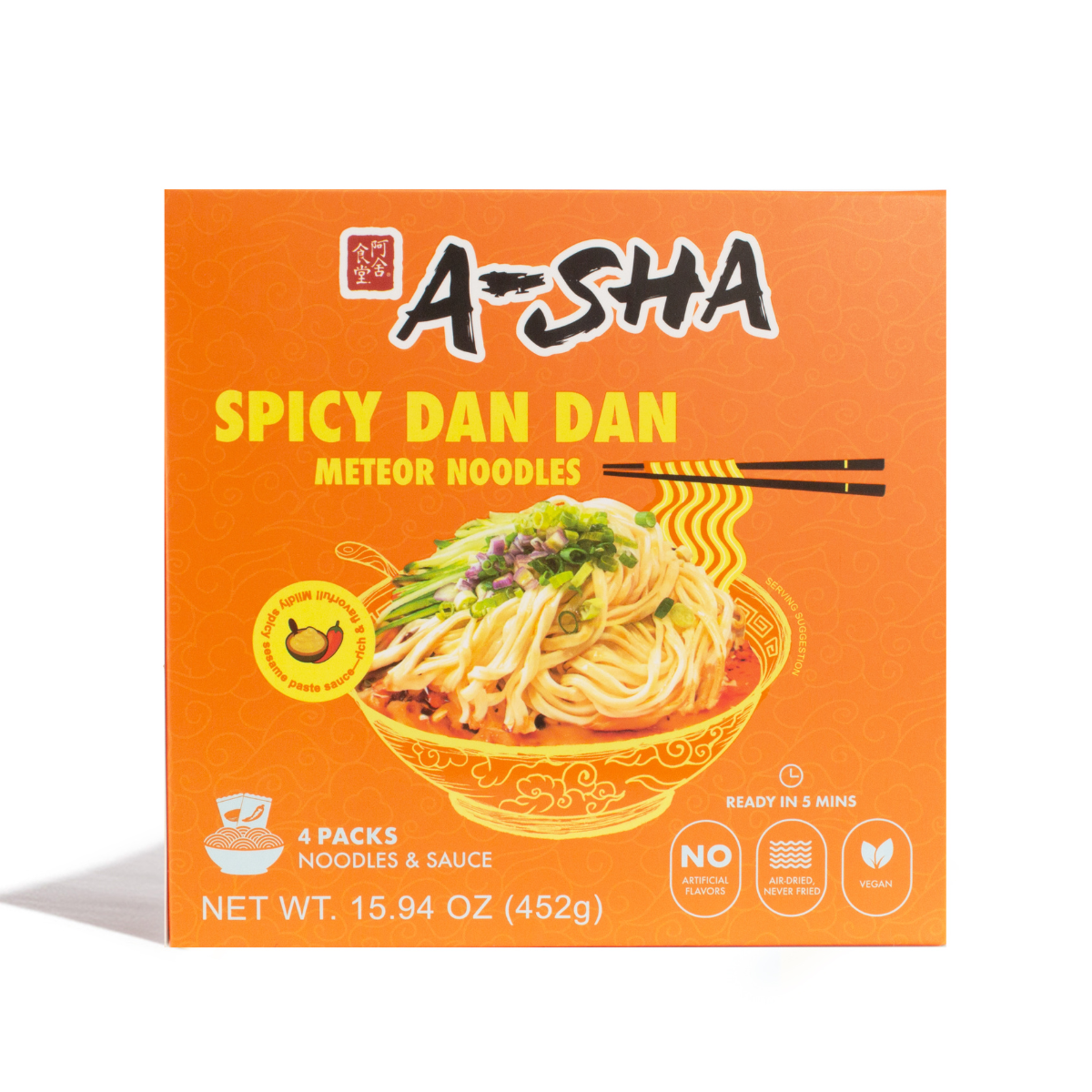 A-Sha Spicy Dan Dan Meteor Noodle Box - Simple Prep, Satisfying Bite