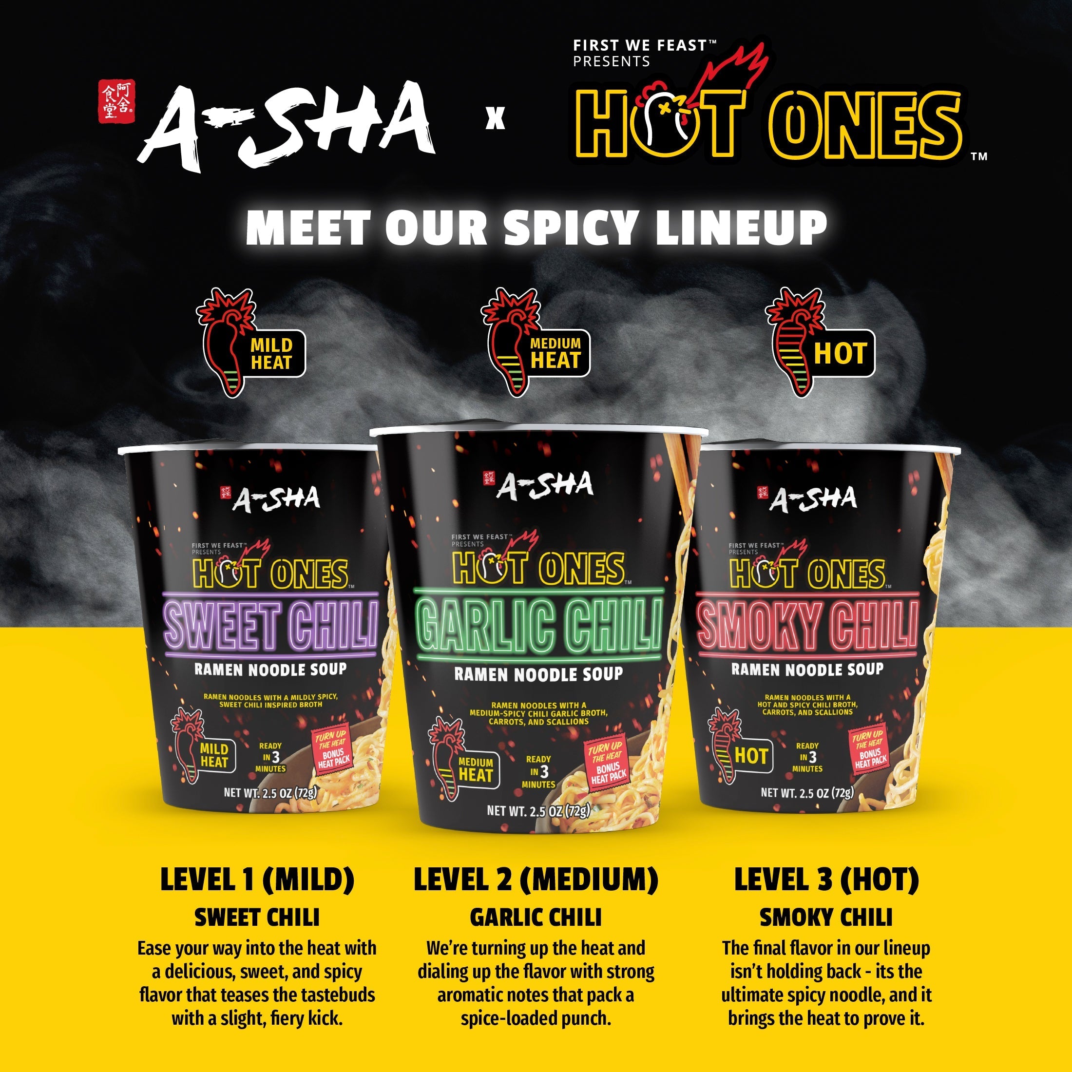 A-Sha x Hot Ones Sweet Chili Noodles - Simple Prep, Satisfying Bite