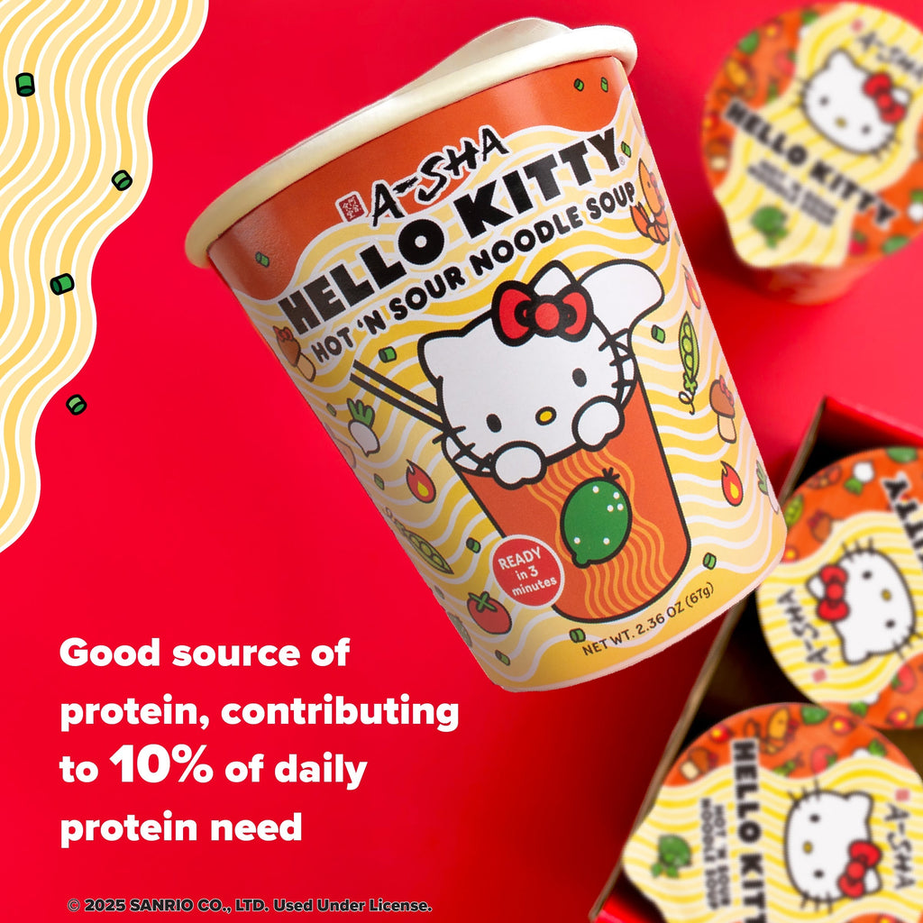 Hello Kitty Hot 'N Sour Noodle Soup - Simple Prep, Satisfying Bite